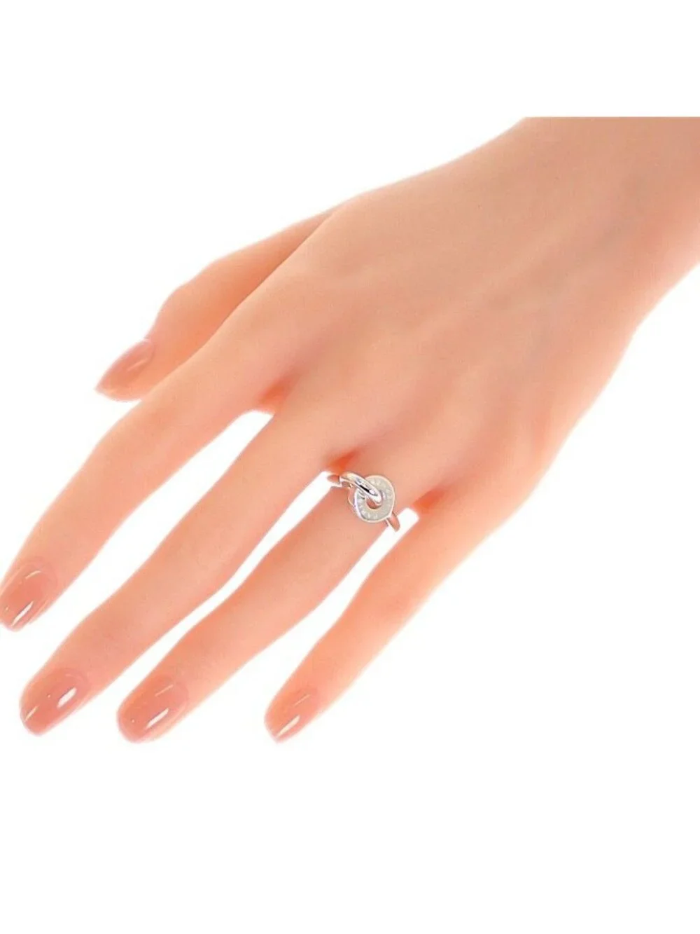 Hermes Voltige Ring 48 Vintage 925 Sterling Silver
